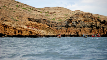 charna island Amazing view Charna Island mountain wih pleasant atmosphere with boat located near mubarak village